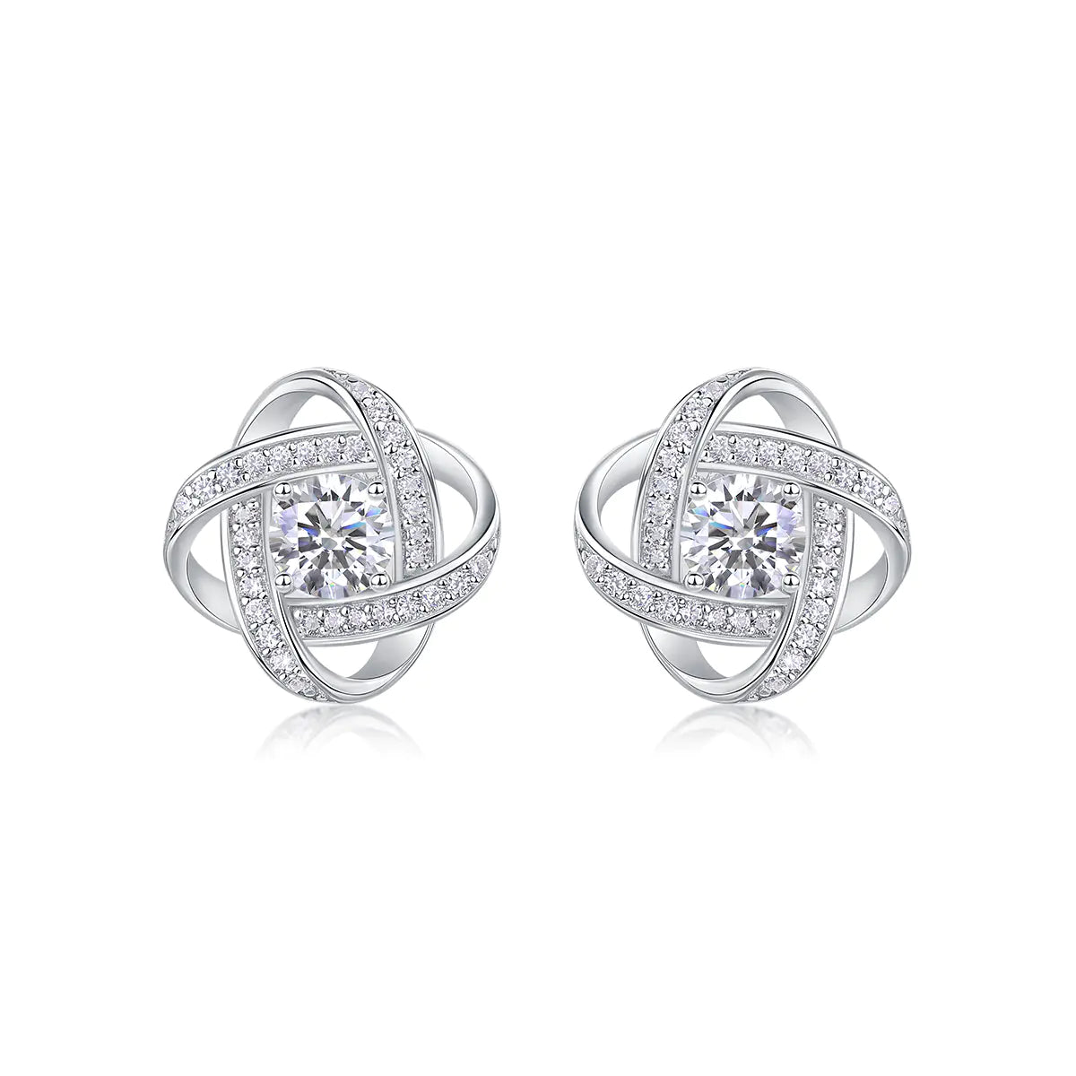 S925 Moissanite Star Ring Earring