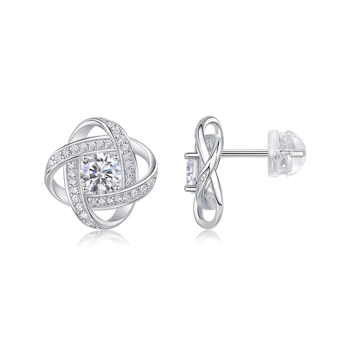 S925 Moissanite Star Ring Earring