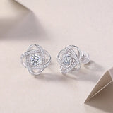 S925 Moissanite Star Ring Earring