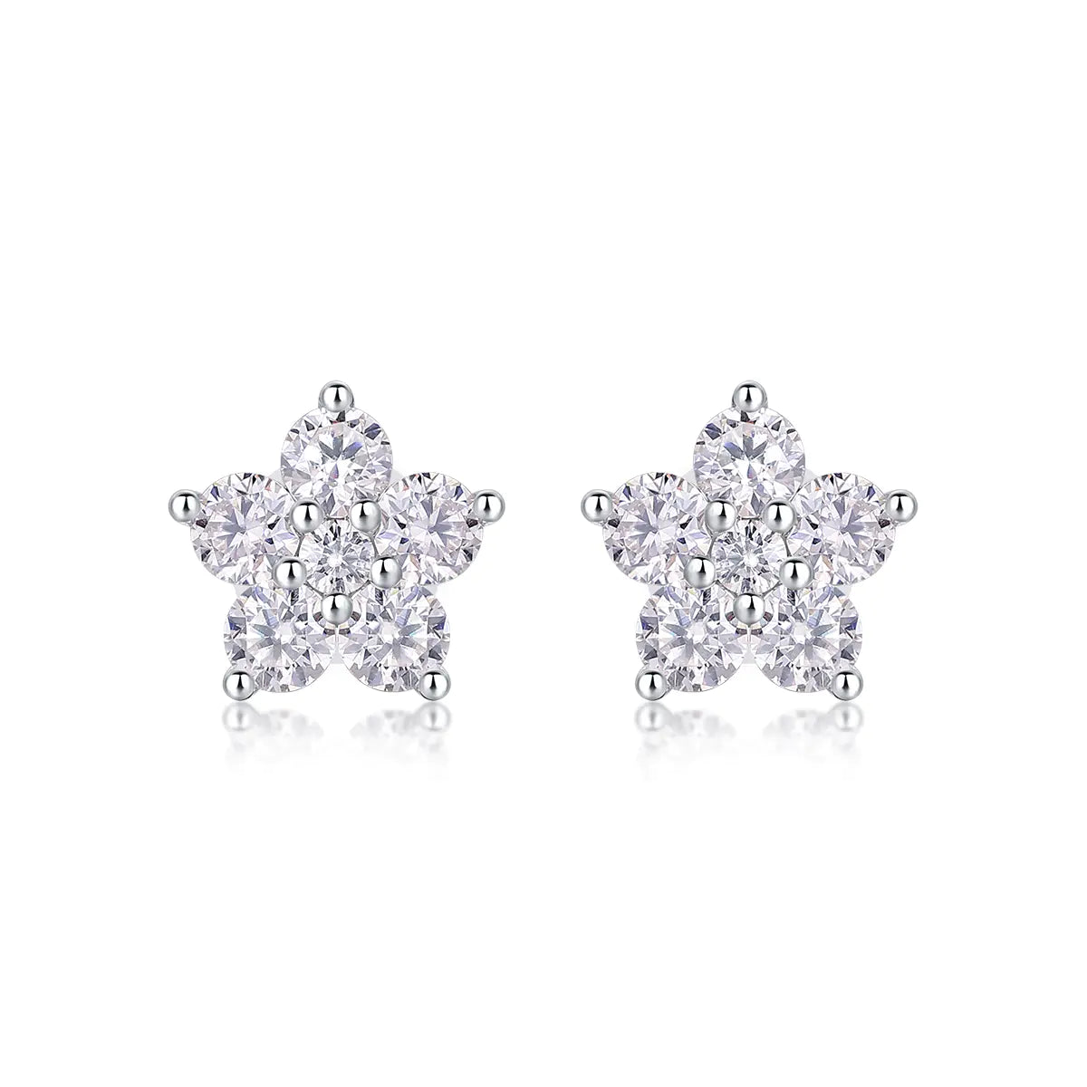 S925 Moissanite Star  Earring