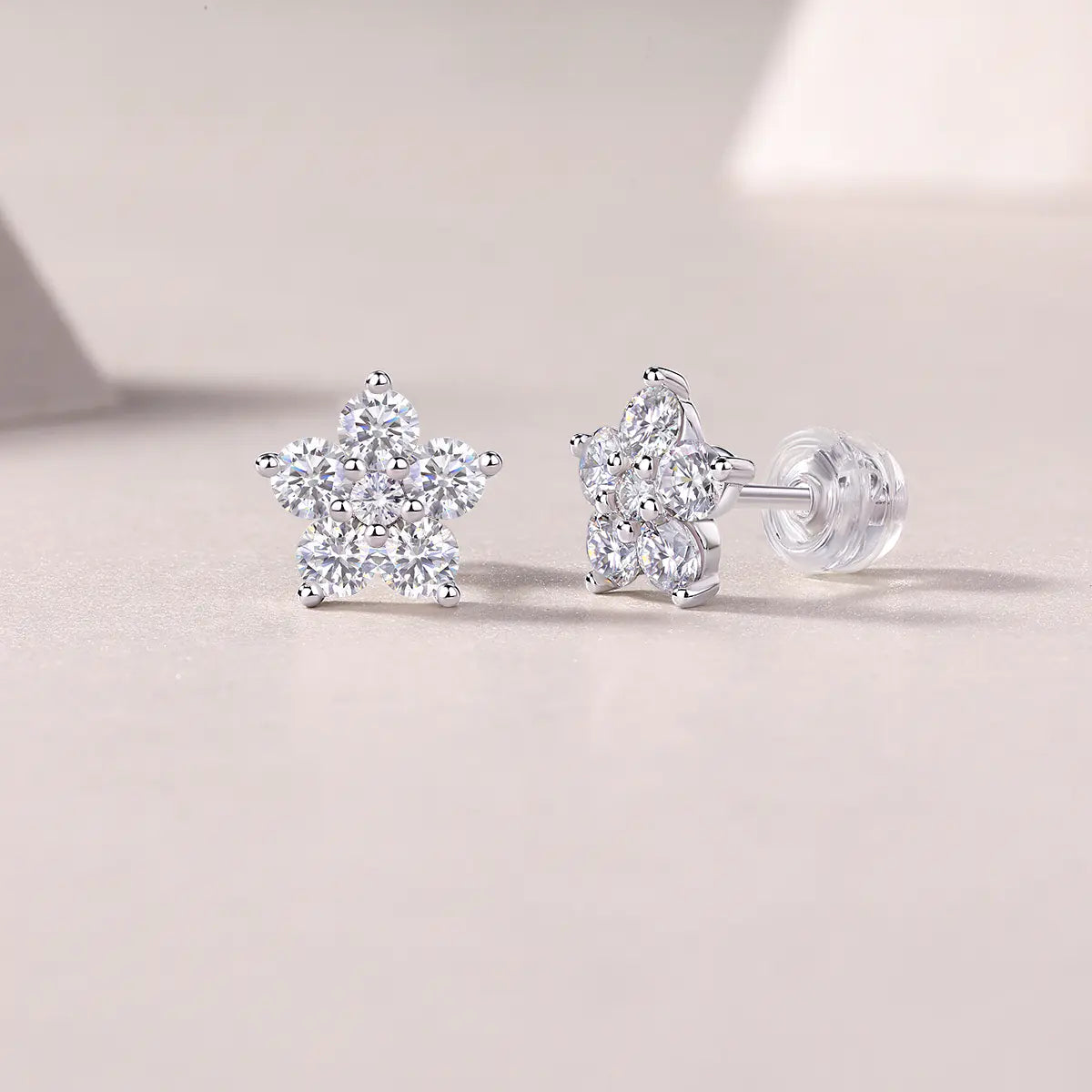 S925 Moissanite Star  Earring