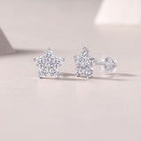 S925 Moissanite Star  Earring