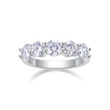 Moissanite Five Stone Band Ring