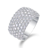 Moissanite Pave Setting Band Ring