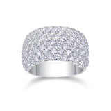 Moissanite Pave Setting Band Ring