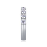 Moissanite Lucky 7 Stone Eternity Ring