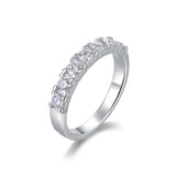 Moissanite Lucky 7 Stone Eternity Ring