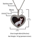 Custom 3D Heart Photo Pendant