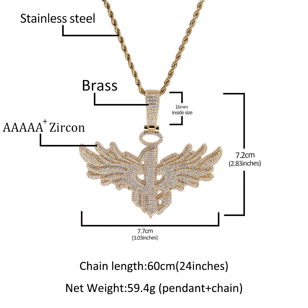 No One Feather Wings Pendant