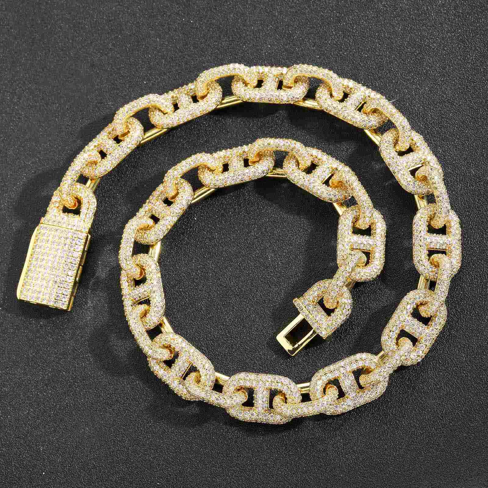 Iced Rolo Mariner Link Chain