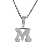 Custom Bubble Letter Style Pendant