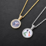 Custom Little Round Photo Pendant