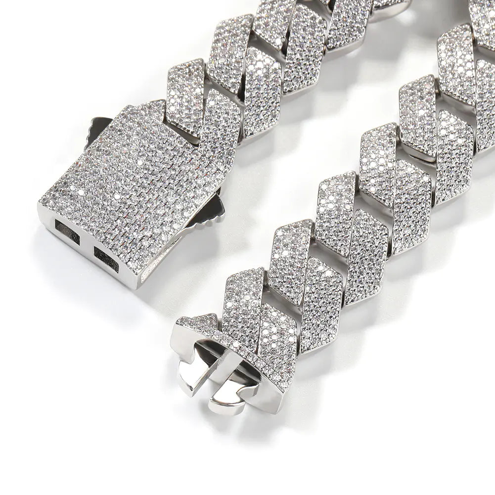 19MM Iced Prong Cuban Chain