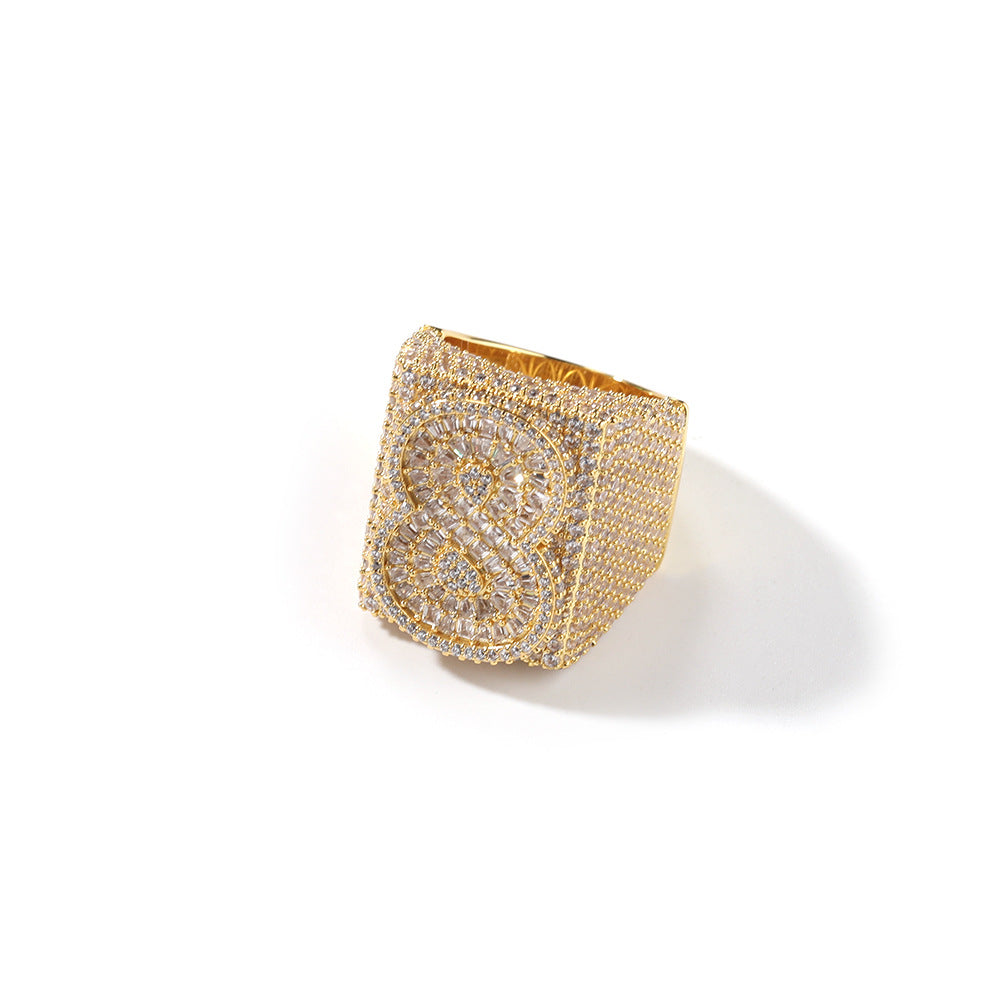 Custom Letter & Number Ring