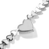 15MM Iced Heart Link Chain