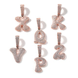 Custom Bubble Letter Style Pendant