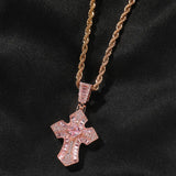 Mini Baguette Barbee Cross Pendant