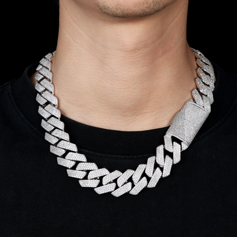 22MM Iced Prong Cuban Link Chain