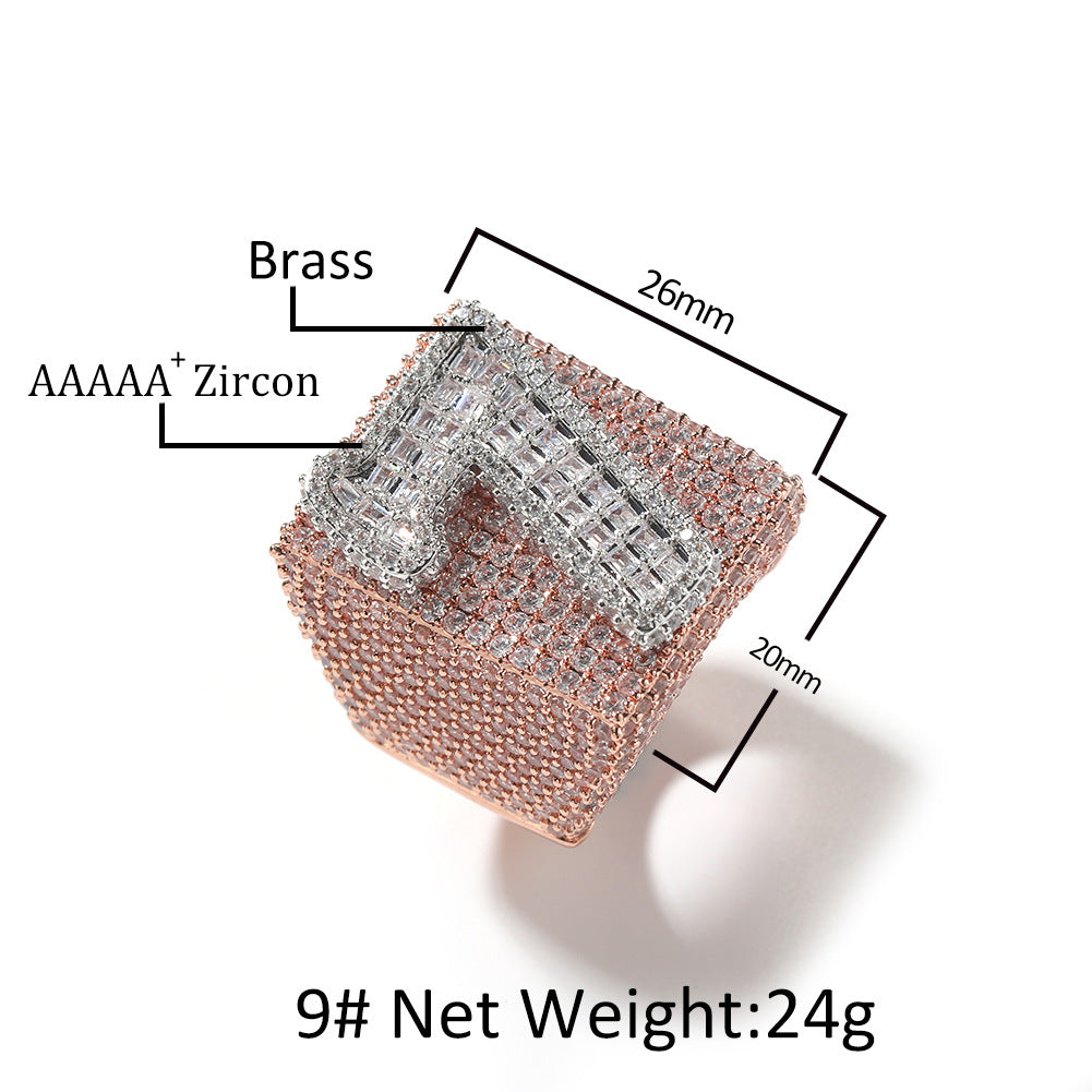 Custom Letter & Number Ring