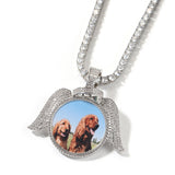 Custom Hola Wing Photo Pendant