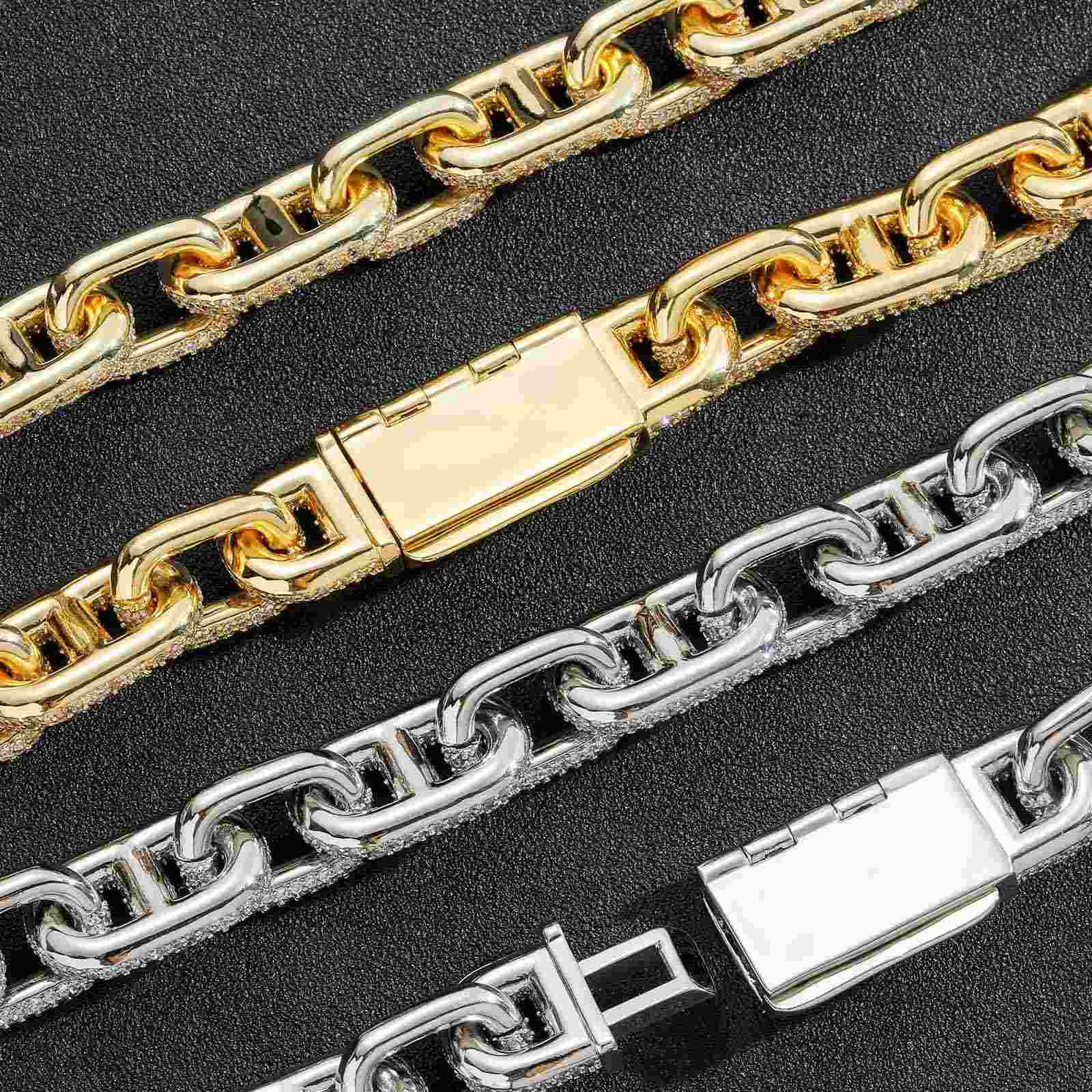 Iced Rolo Mariner Link Chain