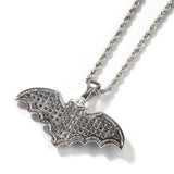 Black Iced Bat Pendant