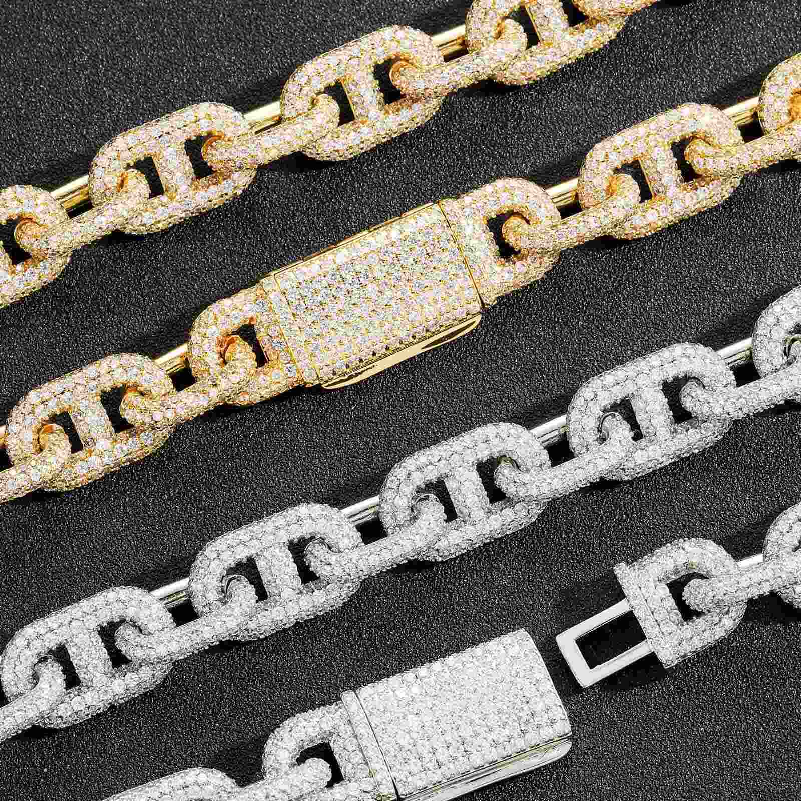 Iced Rolo Mariner Link Chain