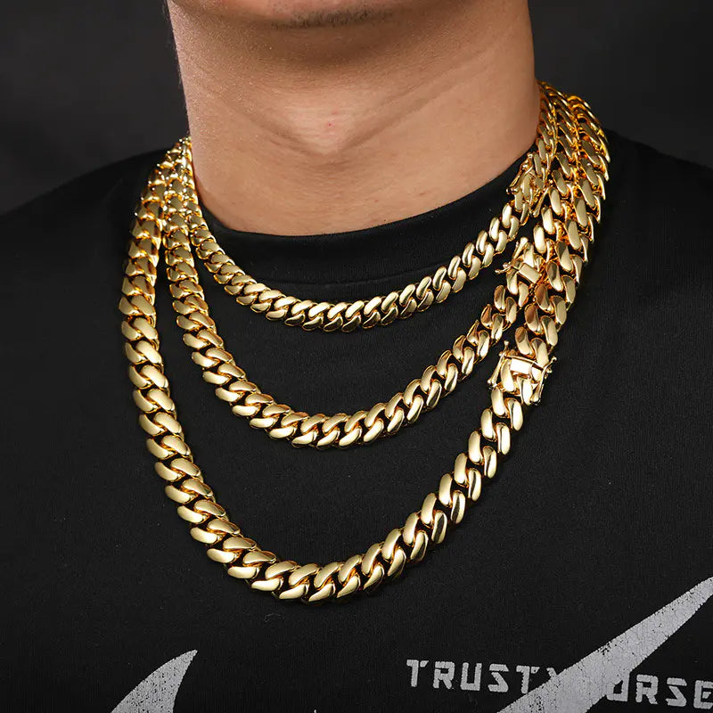 18K Thick Miami Cuban Chain