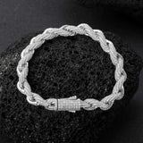 8MM Iced Rope Bracelet