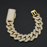 22MM Iced Prong Cuban Link Bracelet