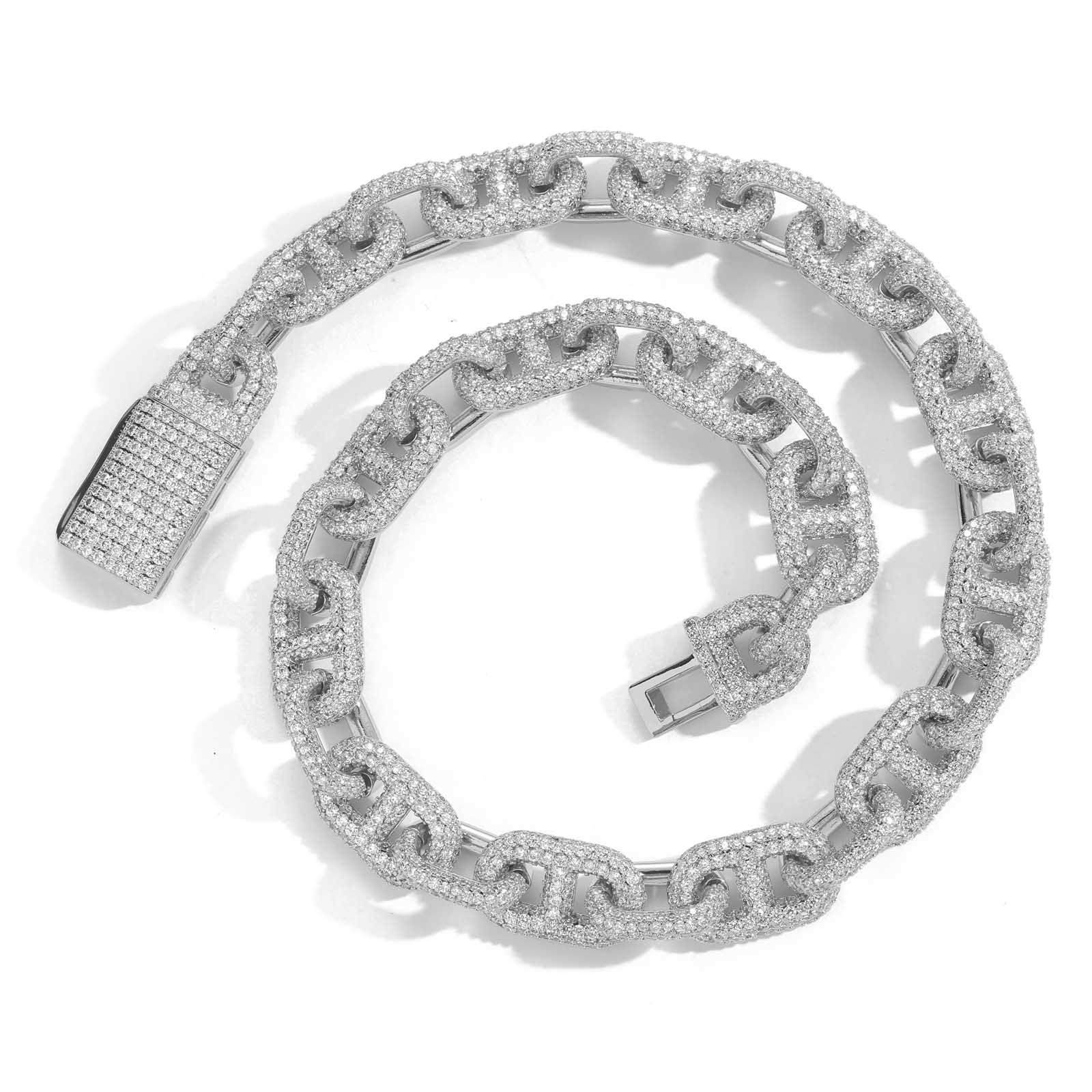 Iced Rolo Mariner Link Chain