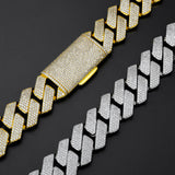 22MM Iced Prong Cuban Link Chain