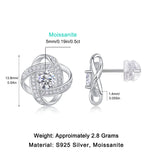 S925 Moissanite Star Ring Earring